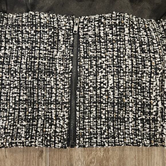 En Saison Top Women Size 3X Nelly Bandeau Bustier Black Tweed Crop Mini Tube NEW - Picture 9 of 15